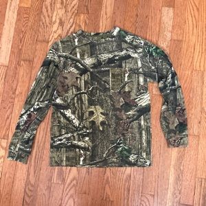 Mossy Oak Camo used 60%cotton and 40% polyester long sleeve t shirt, XXL/2XG(18)